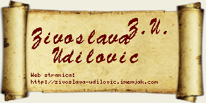 Živoslava Udilović vizit kartica